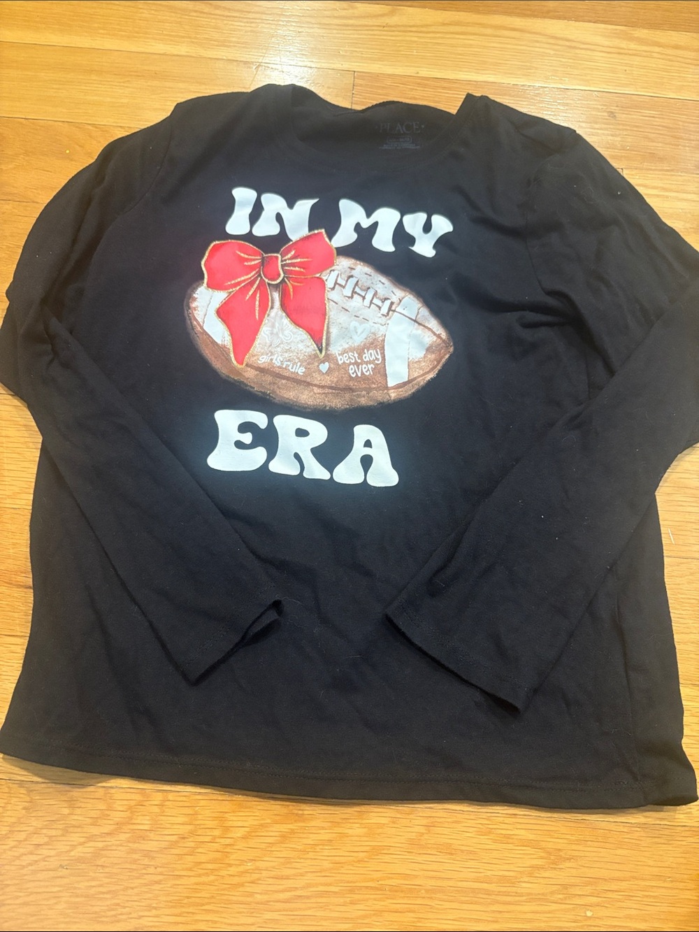 Kids 'In My Era' Black Long-Sleeve Graphic Tee